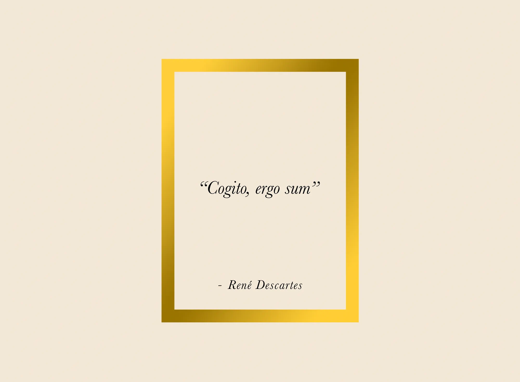 Cogito, ergo sum
