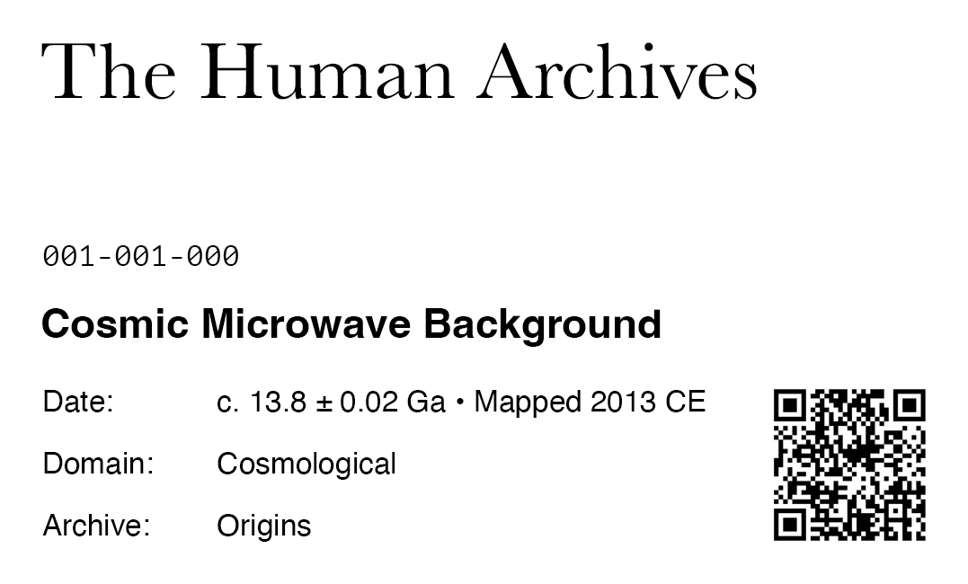 Cosmic Microwave Background label